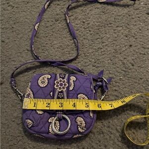 Vera Bradley Purple Crossbody Bag with Whimsical Swirl Design